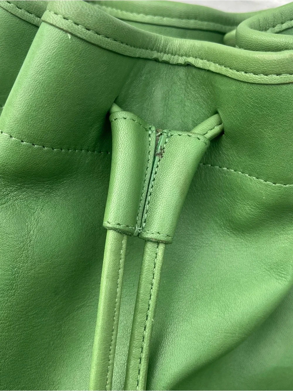 π Vintage 4151 Green Leaf Coach Thompson Drawstring Bucket Bag π - Picture 10 of 14